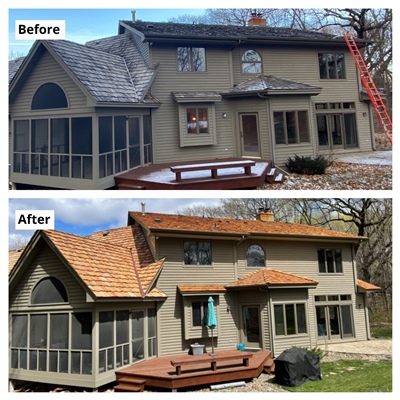 Roof Replacement from Hail in Shakopee, MN